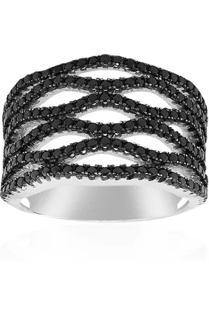 Cavill Silberring Schicker Schwarzer Spinell 925 Silber Ring, Thai 0.94ct (1-tlg) - Verkäufer: Juwelo Deutschland GmbH