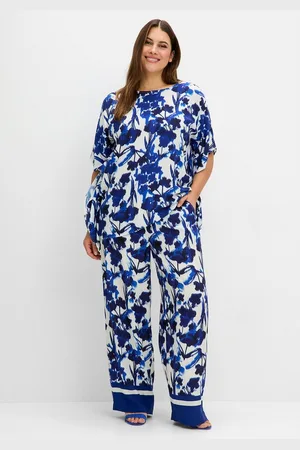 Sheego Stoffhose Große Größen mit Blumendruck