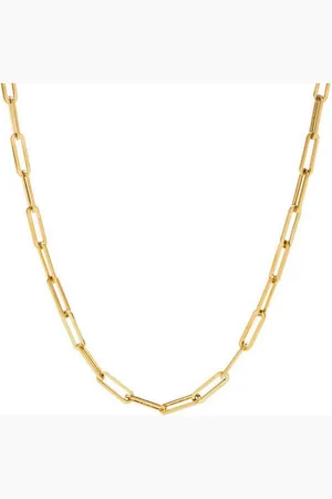 Karma Kette ohne Anhänger Halskette Damen Edelstahl vergoldet vers. Längen Kette (45 cm 50 cm 55 cm oder 60 cm, Edelstahlkette Edelstahlhalskette), Gliederkette für Frauen modern verstellbar Damenhalskette - Verkäufer: Sanixa