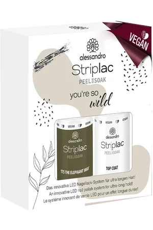 Alessandro Nagellack STRIPLAC PEEL OR SOAK Se t- Wild - VEGAN, 2-tlg.