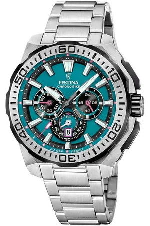 Festina Chronograph Chrono Bike 2025 F20724/6, Quarzuhr, Armbanduhr, Herrenuhr, Edelstahlarmband, analog, Tag