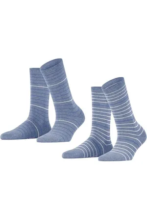 ESPRIT Socken Fine Stripe 2-Pack (2-Paar) aus Biobaumwolle - Verkäufer: FALKE