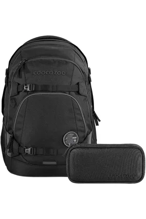 Coocazoo Schulranzen Schulrucksack-Set MATE Black Coal 2-teilig (Rucksack, Mäppchen), ergonomisch, reflektiert, Körpergröße: 135 - 180 cm - Verkäufer: DSBO