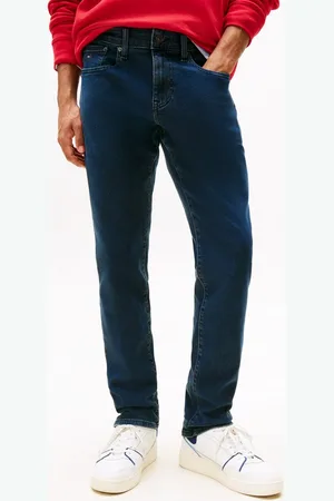 Tommy Hilfiger Gerade Jeans SCANTON SLIM BI0234 Mit Markenlabel aus Leder hinten