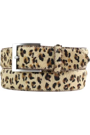 BELTINGER Ledergürtel Fell-Ledergürtel mit Edelstahl Gürtelschnalle 4 cm - Kuh-Ledergürtel f (1-St) - Verkäufer: Brazil Lederwaren