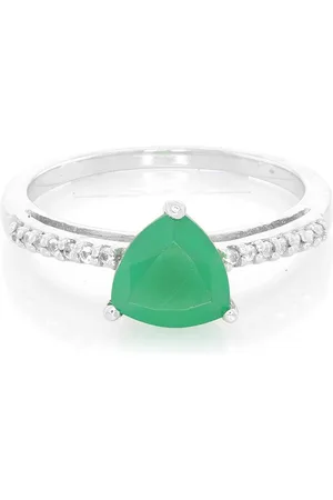 Cavill Silberring Brasilianischer grüner Chalcedon & Topas Silberring, 1,17ct (1-tlg) - Verkäufer: Juwelo Deutschland GmbH