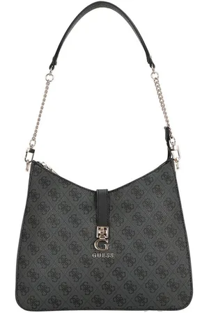 Guess Umhängetasche Zamira - Schultertasche 30 cm (coal logo) - Verkäufer: Markenkoffer