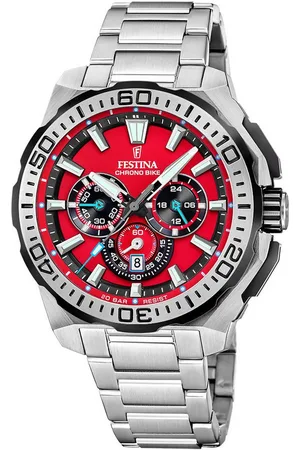 Festina Chronograph Chrono Bike 2025 F20724/5, Quarzuhr, Armbanduhr, Herrenuhr, Edelstahlarmband, analog, Tag