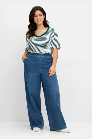 Sheego Stretch-Jeans Große Größen mit Schlupfbund, in leichter Qualität