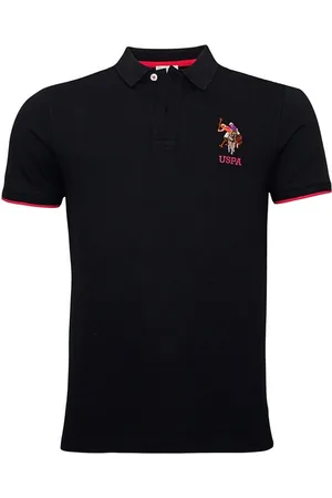 U.S. Polo Assn. Poloshirt Poloshirt Kurzarmshirt bunter Poloreiter (1-tlg., 1) - Verkäufer: fashioncore