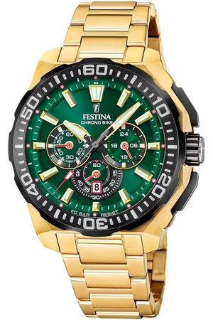 Festina Chronograph Chrono Bike 2025 F20727/2, Quarzuhr, Armbanduhr, Herrenuhr, Edelstahlarmband, analog, Tag