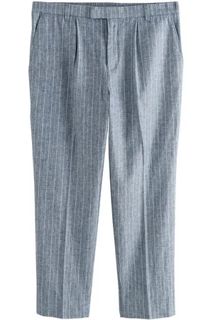 Next Dehnbund-Hose Regular Fit Anzughose mit Streifen aus Leinenmix (1-tlg) - Verkäufer: Germany GmbH