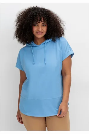Sheego Sweatshirt Große Größen mit kurzen Ärmeln