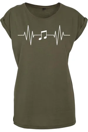 Youth Designz Print-Shirt "Heartbeat Music" Damen T-Shirt als Statement Geschenk Frauen Motiv mit trendigem Aufdruck für Frauen - Verkäufer: EmDa Trading GmbH