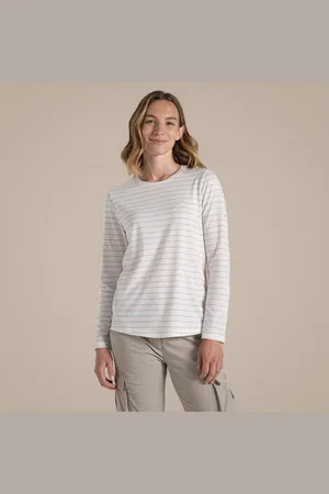 Craghoppers Langarmshirt - AKONA Damen Funktionsshirt Langarmshirt Nosilife, white - Verkäufer: hive outdoor