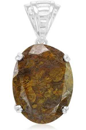 Cavill Anhänger Set Ovaler US-Dinosaurier-Quarz & Weißer Topas-Anhänger, 9,8ct (1-tlg) - Verkäufer: Juwelo Deutschland GmbH