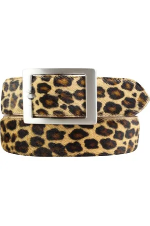 BELTINGER Ledergürtel Herren-Gürtel mit echtem Fell und Doppel-Schließe 4 cm - Fell-Gürtel f (1-St) - Verkäufer: Brazil Lederwaren