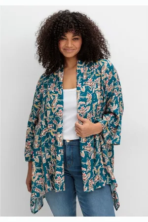Joe Browns Longbluse Große Größen im Kimono-Stil, mit Blumendruck