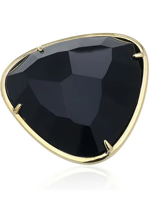 Cavill Silberring Brasilianischer Schwarzer Achat Goldplattierter Silberring, 25ct (1-tlg) - Verkäufer: Juwelo Deutschland GmbH