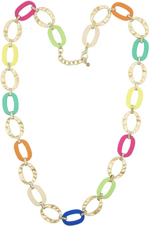 Alessandro Lange Kette Summer Vibes, bunte Gliederkette