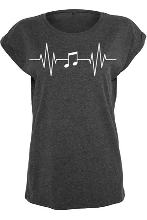 Youth Designz Print-Shirt "Heartbeat Music" Damen T-Shirt als Statement Geschenk Frauen Motiv mit trendigem Aufdruck für Frauen - Verkäufer: EmDa Trading GmbH