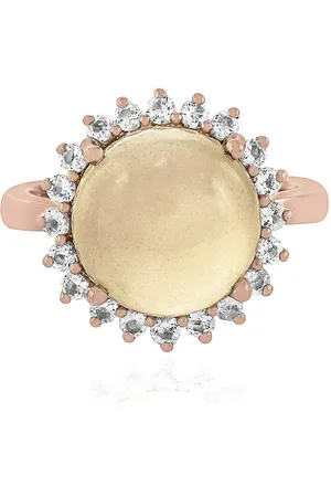 Cavill Silberring Indischer Mondstein 925 Rose Gold-Plated Ring, 4,75ct (1-tlg) - Verkäufer: Juwelo Deutschland GmbH