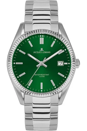Jacques Lemans Quarzuhr Derby 50-3E, Armbanduhr,Herrenuhr,Damenuhr,Edelstahlarmband,bis 10 bar wasserd.