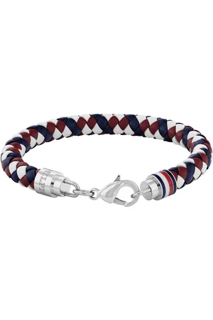 Tommy Hilfiger Lederarmband TYSON, 2790632, 2790633, 2790634, mit Emaille