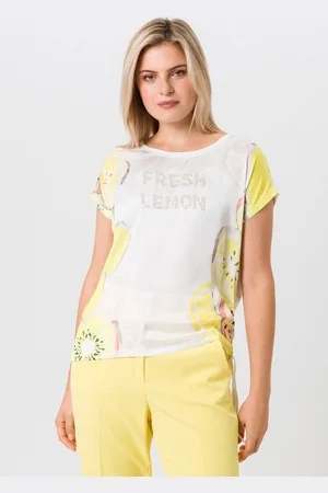 Tuzzi Nero Kurzarmshirt mit Glitzer-Print - Verkäufer: Held Fashion Retail