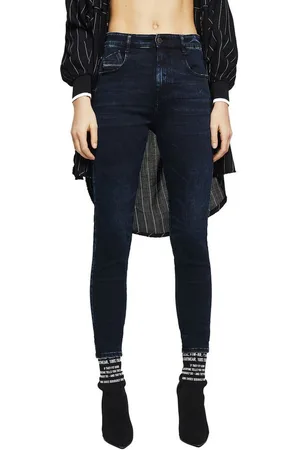 Diesel Straight-Jeans Slandy-High 082AU Damen Jeans Slim Straight - Verkäufer: fashion4smile