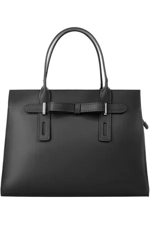 Cluty Henkeltasche, echt Leder, Made in Italy