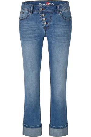 Buena Vista Stretch-Jeans MALIBU Straight 7/8 mid stone 2501 B5447 368 T.6808 - - Verkäufer: Jeans-Manufaktur