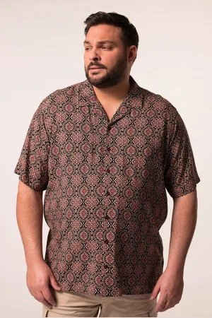 Men Plus Kurzarmhemd Men+ Viskose-Hemd Halbarm Cubakragen Cuba Fit - Verkäufer: Popken Fashion Group