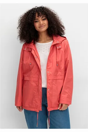 Sheego Outdoorjacke Große Größen mit Kapuze und Stehkragen