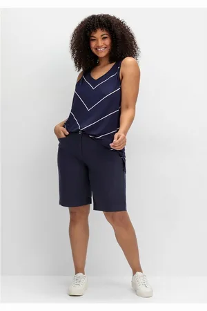 Sheego Bermudas Große Größen in Chino-Optik
