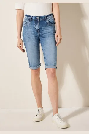 CECIL Slim-fit-Jeans softer Materialmix