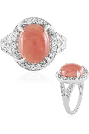 Cavill Silberring Argentinischer Rhodochrosit Platinplattierter Silberring, 5,61ct (1-tlg) - Verkäufer: Juwelo Deutschland GmbH