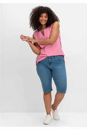 Sheego Jeansbermudas Große Größen im Curvy-Schnitt PIA