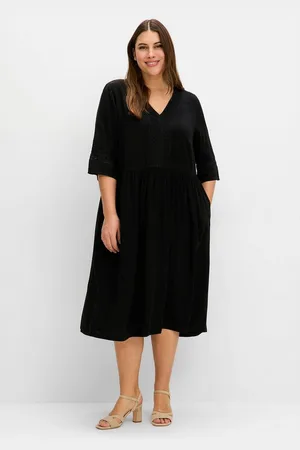 Sheego Sommerkleid Große Größen mit Häkelspitze