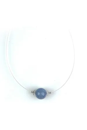 Cavill Silberkette Peruanischer Angelit 19,75ct Silber Halskette, 45-50cm (1-tlg) - Verkäufer: Juwelo Deutschland GmbH
