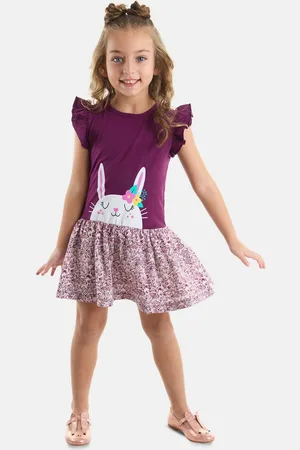 Denokids Shirtkleid Cute Bunny mit niedlichem Hasen-Print