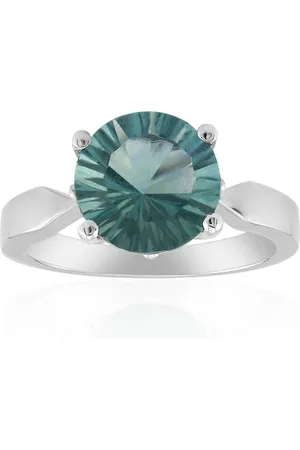 Cavill Silberring Chinesischer Grüner Fluorit Platinplattierter Silberring, 3ct (1-tlg) - Verkäufer: Juwelo Deutschland GmbH