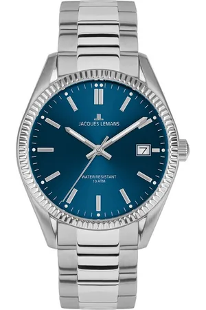 Jacques Lemans Quarzuhr Derby 50-3C, Armbanduhr,Herrenuhr,Damenuhr,Edelstahlarmband,bis 10 bar wasserd.
