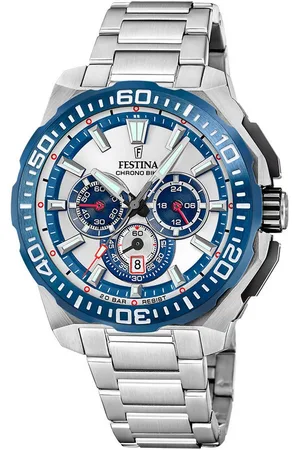 Festina Chronograph Chrono Bike 2025 F20724/1, Quarzuhr, Armbanduhr, Herrenuhr, Edelstahlarmband, analog, Tag