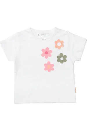 Staccato T-Shirt T-Shirt mit Blumenapplikation