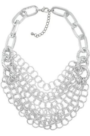 Alessandro Kette mit Anhänger Chain Reaction, Statementkette mit verschieden großen Gliedern