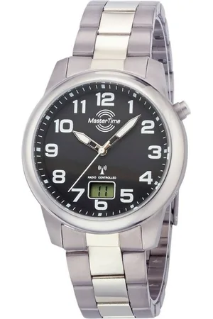 Master Time Quarzuhr MasterTime Herren-Funkuhr Titan schwarz Ø 41mm - MTGT-10651-50M - Verkäufer: Selva Technik GmbH