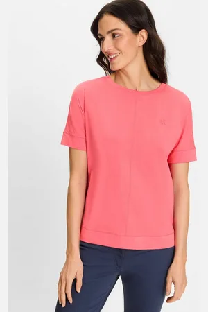 Olsen Rundhalsshirt (1-tlg) mit aufgestickter Blume - Verkäufer: GUTEMARKEN