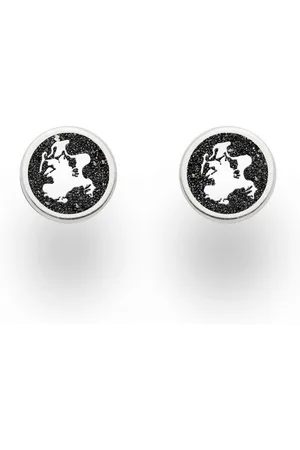 DUR Ohrring-Set Schmuck: Ohrringe, Ohrstecker"Rügen", 9 mm, mit Lavasand, O5650 - Verkäufer: Strandsandschmuck