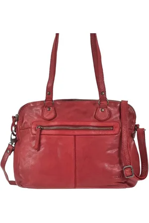 Bear Design Umhängetasche "Lieke" Cow Lavato Leder, Handtasche, 2 getrennte Fächer, Schultertasche 33x25cm, - Verkäufer: Ordnung und mehr